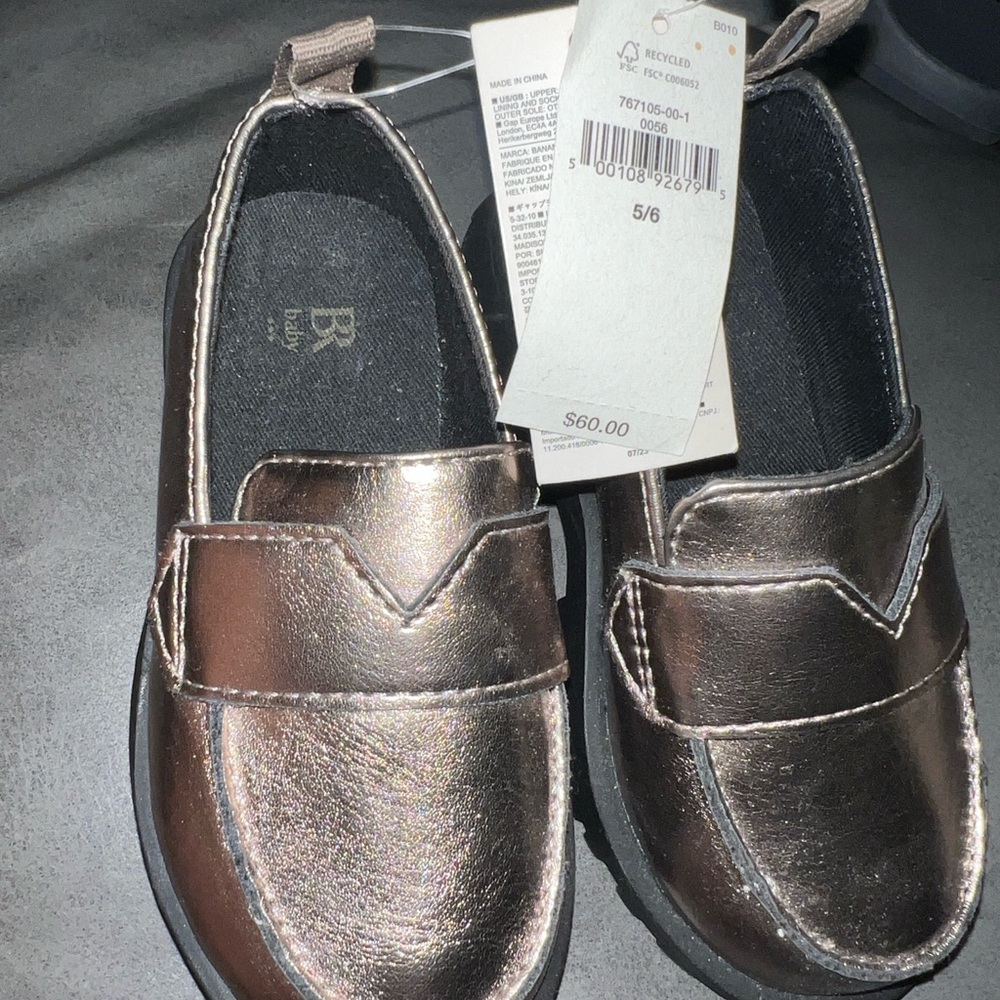 ' Bronze Slip-On Loafers